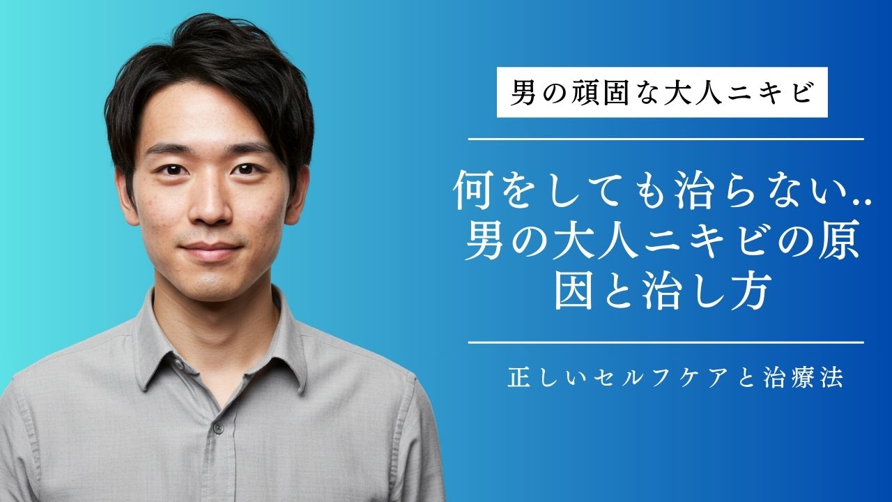 何をしても治らない男の大人ニキビの原因と治し方